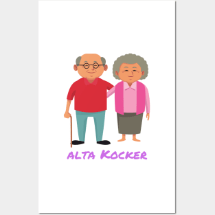 Alta Kocker - Funny Yiddish Quotes Posters and Art